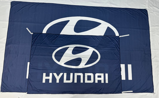 Bandera Hyundai Azul – 1,00 x 1,50 m / 1,50 x 2,50 m – ENVÍO GRATIS