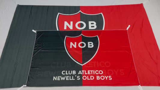 Bandera Newell¨s Old Boys  1,50 x 1,00 m / 2,50 x 1,50 m – Tela Resistente – Envío Gratis a Todo el País